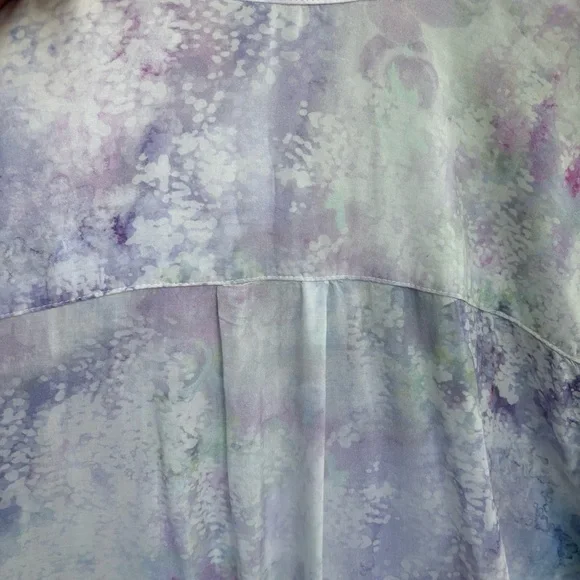 NWT Anthropologie Cloth & Stone Bess Tie-Dye Buttondown Lightweight Shirt , L - Picture 9 of 9